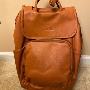 NEW La Mare Leather Diaper Backpack